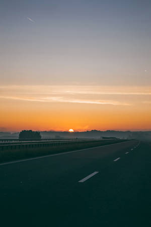 Road With Sky View Wallpaper