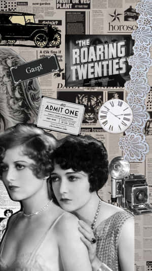 Roaring Twenties Collage Wallpaper