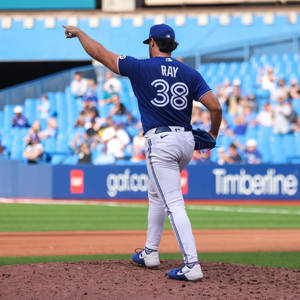 Robbie Ray Pointing At Something Wallpaper