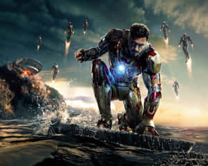 Robert Downey Jr. As Iron Man Wallpaper