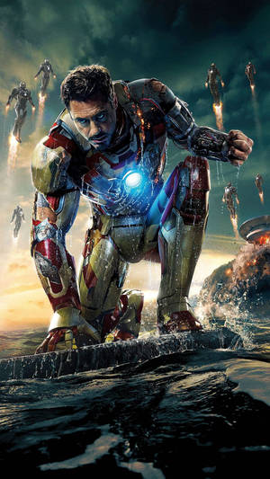 Robert Downey Jr Prototype Suit Iron Man Phone Wallpaper