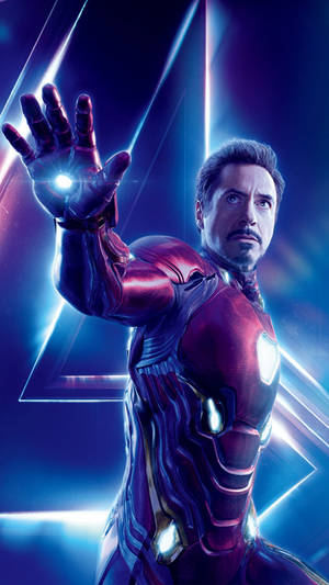 Robert Downey Jr Suit Iron Man Phone Wallpaper
