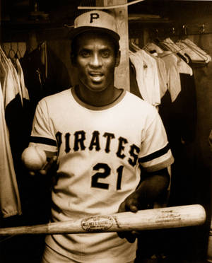 Roberto Clemente Louisville Slugger Bat Wallpaper