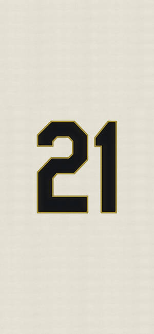 Roberto Clemente Number 21 Wallpaper