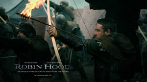 Robin Hood With Flaming Arrow Wallpaper