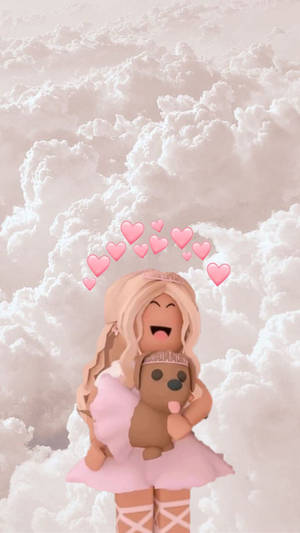 Roblox Aesthetic Girl With Dog Wallpaper