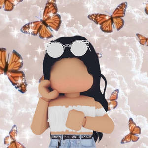 Roblox Avatar Butterflies Wallpaper