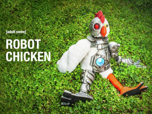 Robot Chicken Relaxing Poster Wallpaper