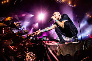 Rock Concert Energy Chester Bennington Wallpaper