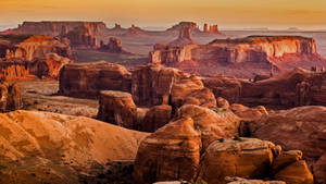 Rock Valley At Monument Valley Wallpaper