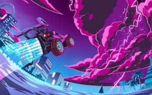 Rocket League 4k Monstercat Splash Art Wallpaper