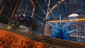 Rocket League Hd Explosion Wallpaper