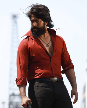Rocking Star Yash In Stunning 4k Resolution Wallpaper