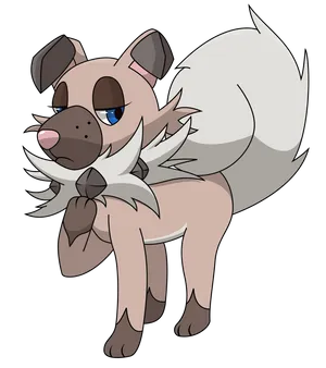 Rockruff Looking Haughty Wallpaper