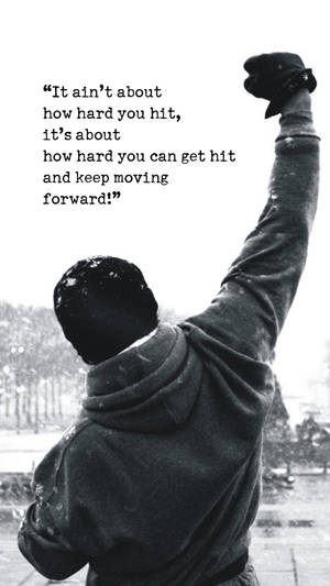 Rocky Balboa Quotes Motivational Mobile Wallpaper