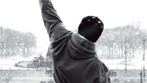 Rocky Balboa Training In Snow Wallpaper