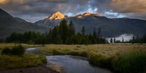 Rocky Mountains Nature Landscape Wallpaper