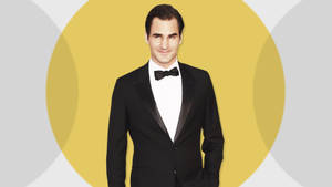 Roger Federer In Suit Wallpaper