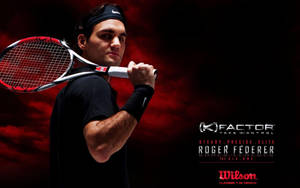 Roger Federer Wilson Factor Tennis Wallpaper