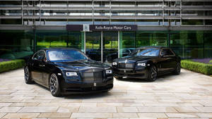 Rolls Royce 2 Black Sedan Wallpaper