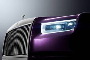 Rolls-royce 4k Purple Aesthetic Phantom Close-up Wallpaper