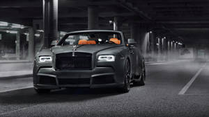 Rolls Royce Dark Gray Sports Car Wallpaper