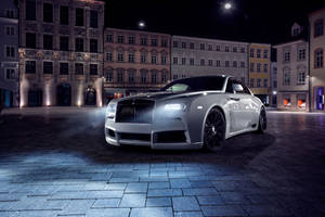 Rolls Royce In The Empty City Wallpaper