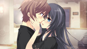 Romantic Anime Lesbian Wallpaper