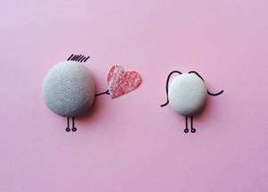 Romantic Love Rock Couple Wallpaper