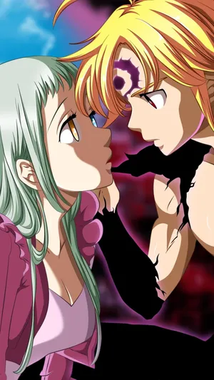 Romantic Meliodas And Elizabeth Wallpaper