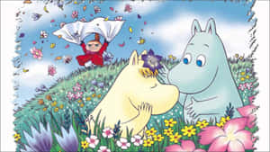 Romantic Moomin Desktop Background Wallpaper