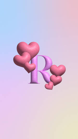 Romantic R Alphabet Wallpaper