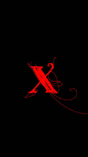 Romantic Red Letter X Wallpaper