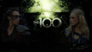 Romantic Stare Down Between Clarke And Lexa From The 100 Wallpaper