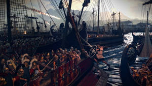 Rome 2 Total War Romans In Boats Wallpaper