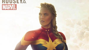 Ronda Rousey As Captain Marvel Wallpaper