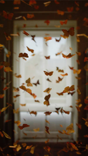 Room Filled With Butterflies Wallpaper