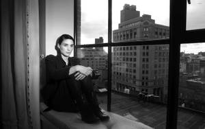 Rooney Mara In Window Sill Wallpaper