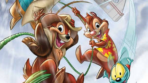 Rope Sliding Chip N Dale Rescue Rangers Wallpaper