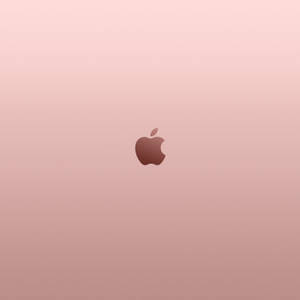 Rose Gold Aesthetic Apple Logo Wallpaper