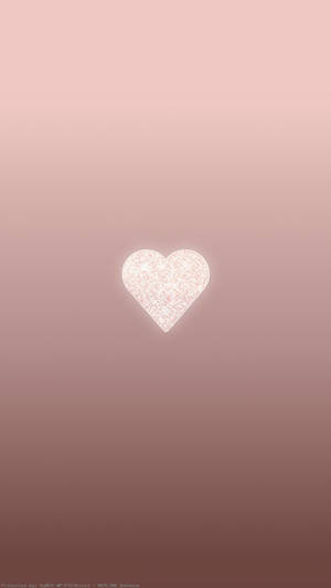 Rose Gold Aesthetic Heart Wallpaper
