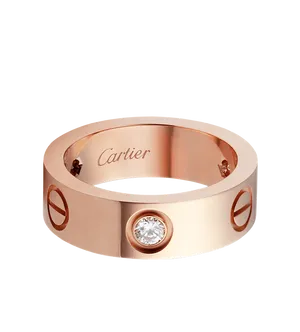 Rose Gold Cartier Ring Wallpaper