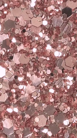 Rose Gold Color Hexagon Wallpaper