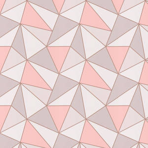 Rose Gold Geometric Pattern Wallpaper
