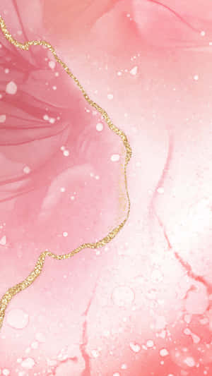 Rose Gold Marble Glitter Texture Wallpaper