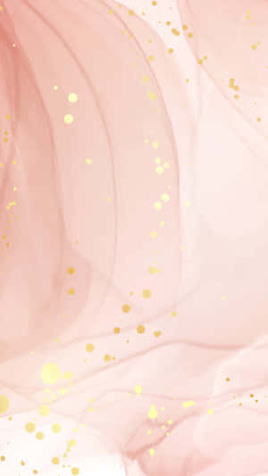 Rose Gold Marble Texturewith Golden Spots Wallpaper