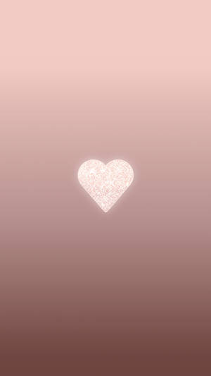 Rosegold Heart Cute Iphone Lock Screen Wallpaper