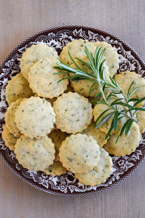 Rosemary On Shortbread Cookies Wallpaper