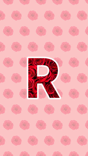 Rosette R Alphabet Wallpaper