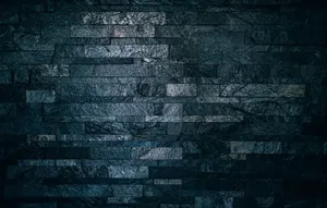 Rough Texture Black And Grey Bricks Wallpaper